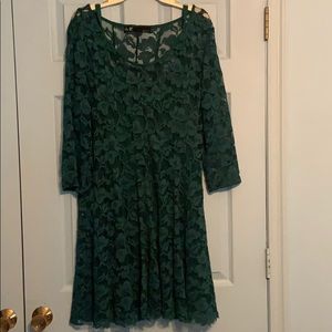 Lace Green dress-Perfect for holidays!